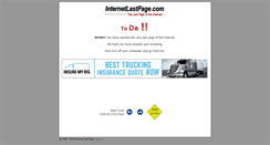 Desktop Screenshot of internetlastpage.com