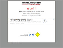 Tablet Screenshot of internetlastpage.com